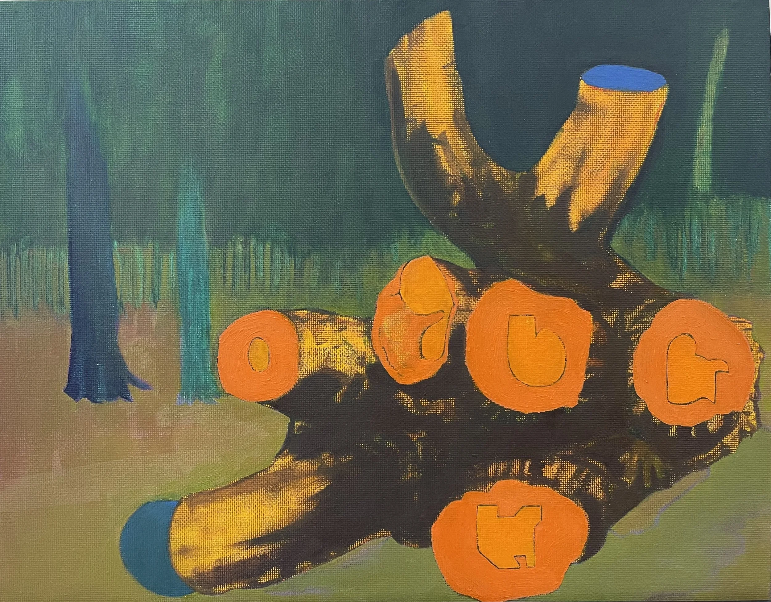 "Untitled 2022-14," Oil Canvas on Board, 11" x 14"