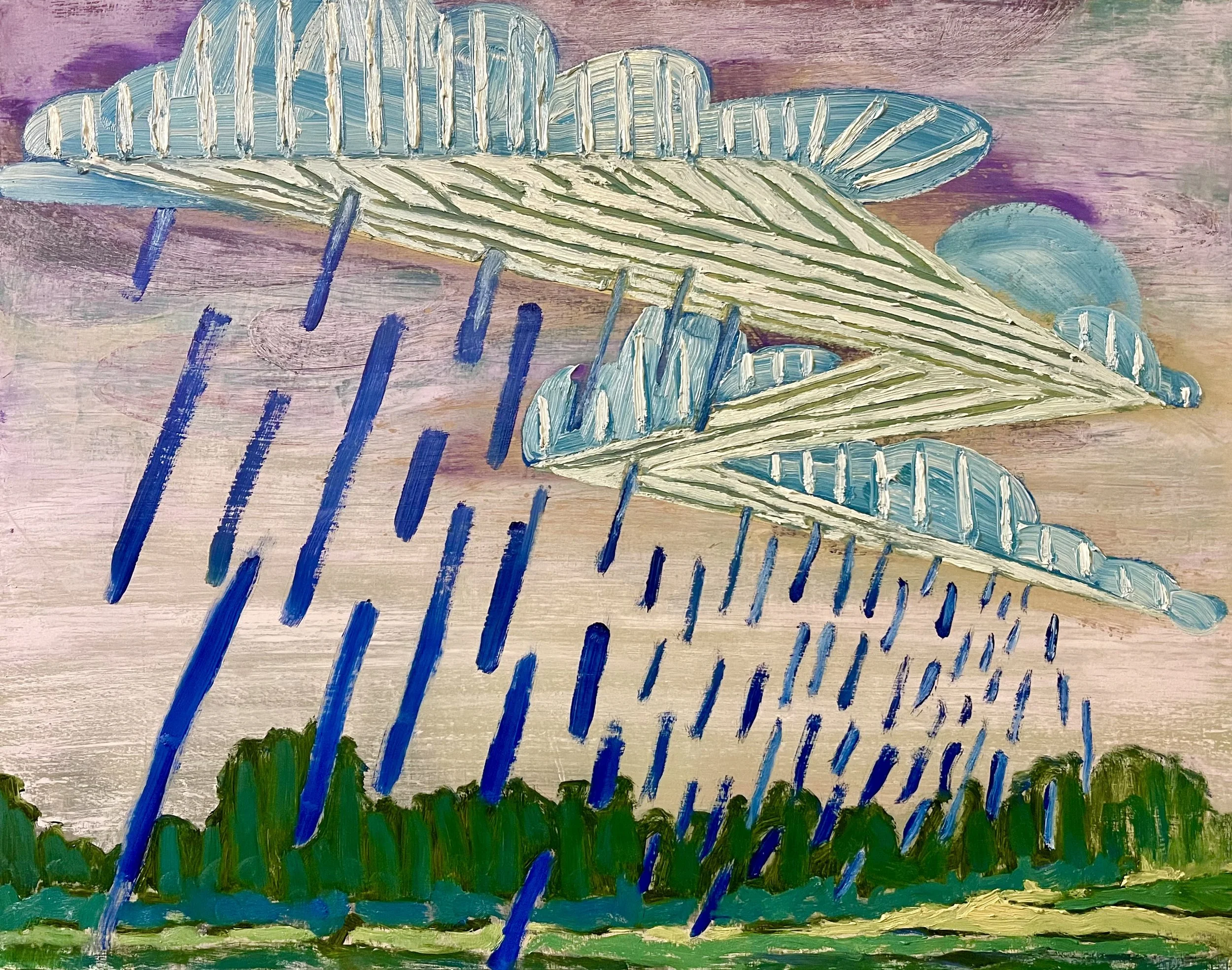 "Liquid Sunshine," Oil on Canvas Board, 11" x 14"