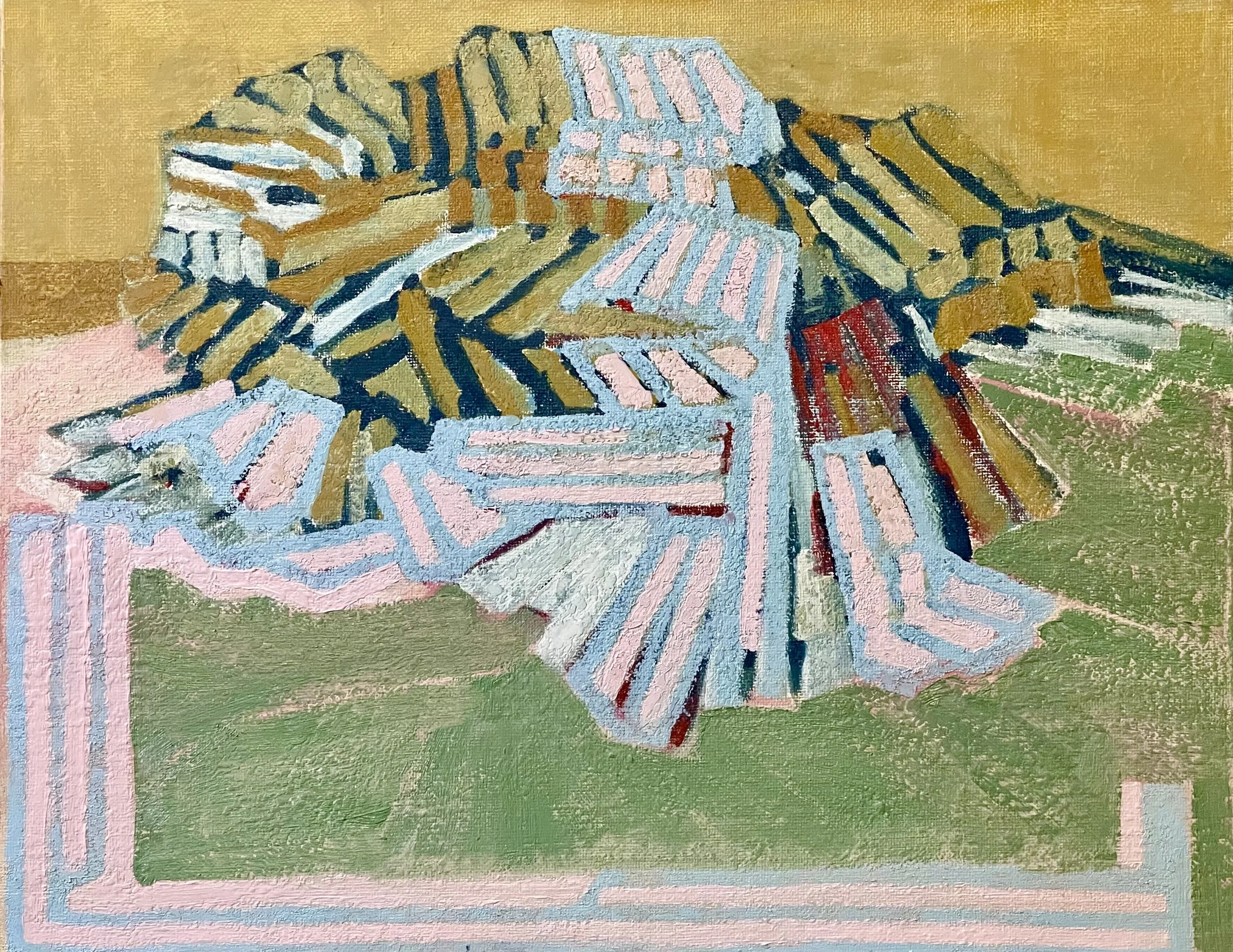 Topography of the Unread
Oil on Canvas Board
11 x 14 inches, 2026
