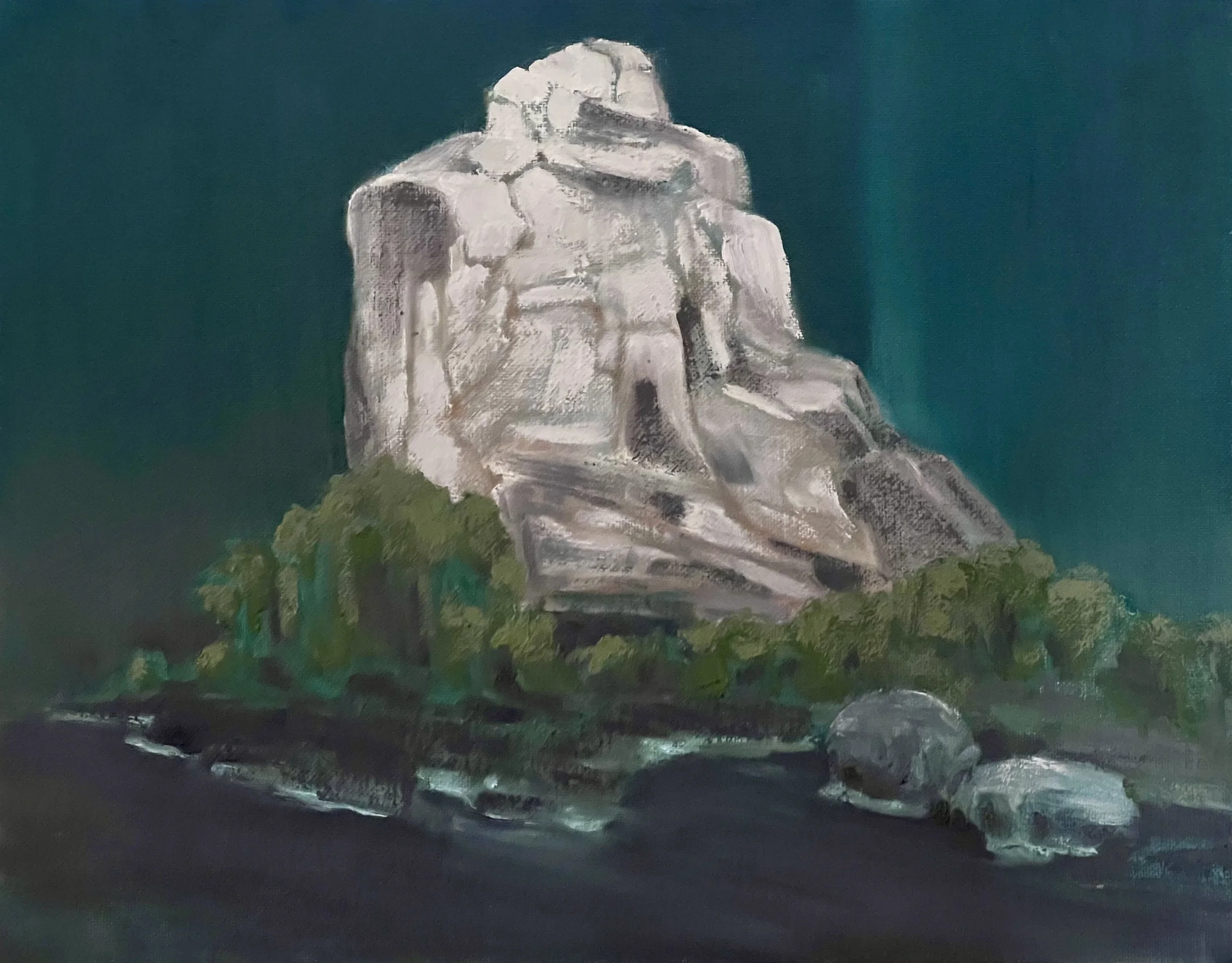 Butter Becomes Bunker -  2026
Oil on Board, 11 x 14 inches