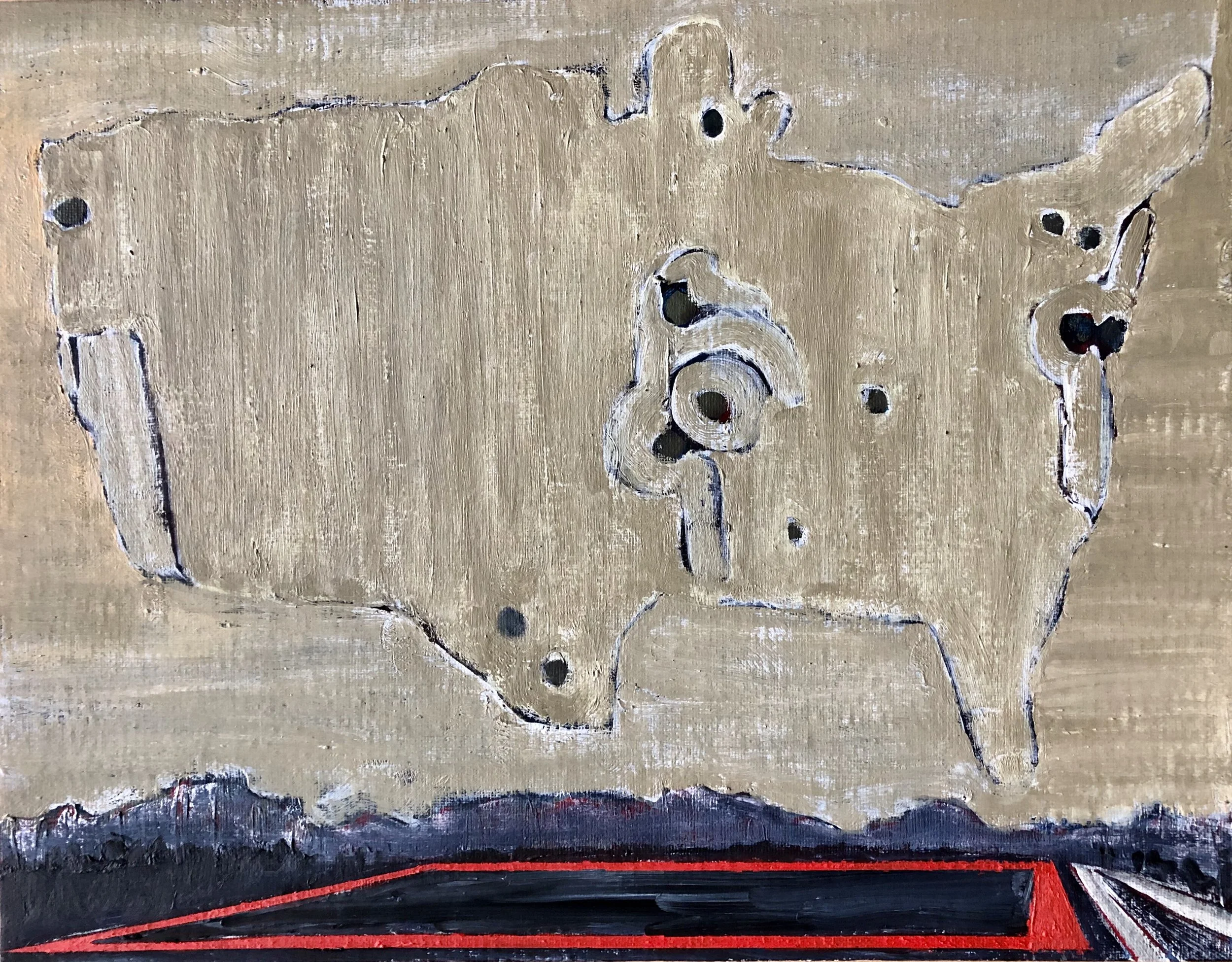 "America," Oil on Canvas Board, 11" x 14"