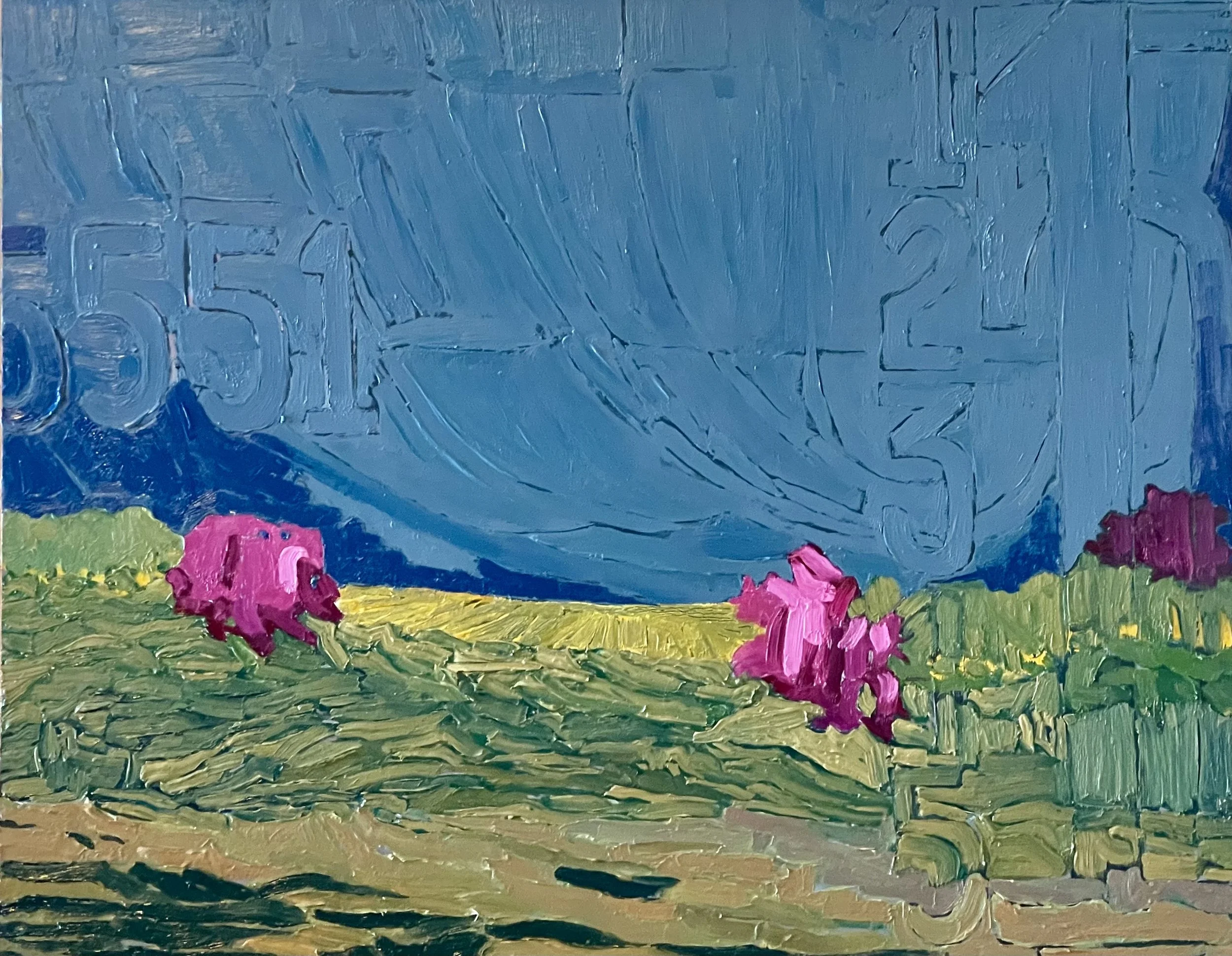 "Five Against One," Oil on Canvas Board, 11" x 14"