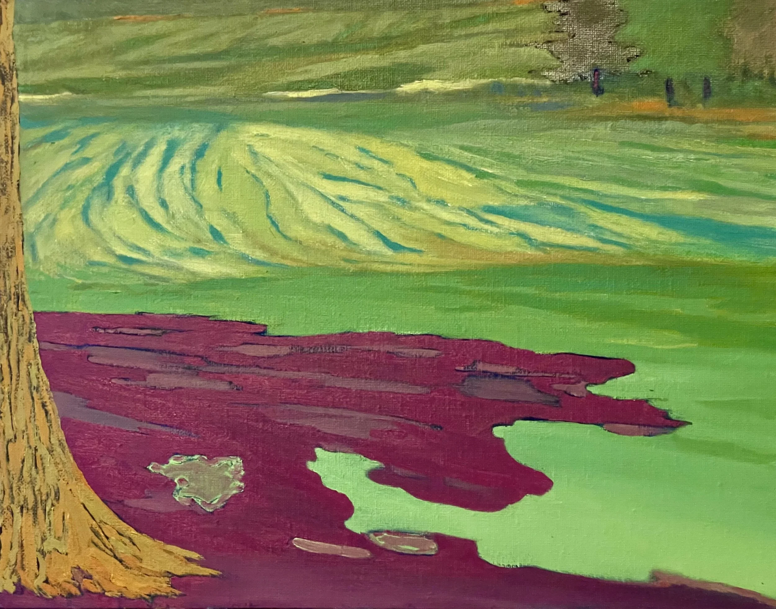 "Colors Out of Reach," Oil on Canvas Board, 11" x 14"