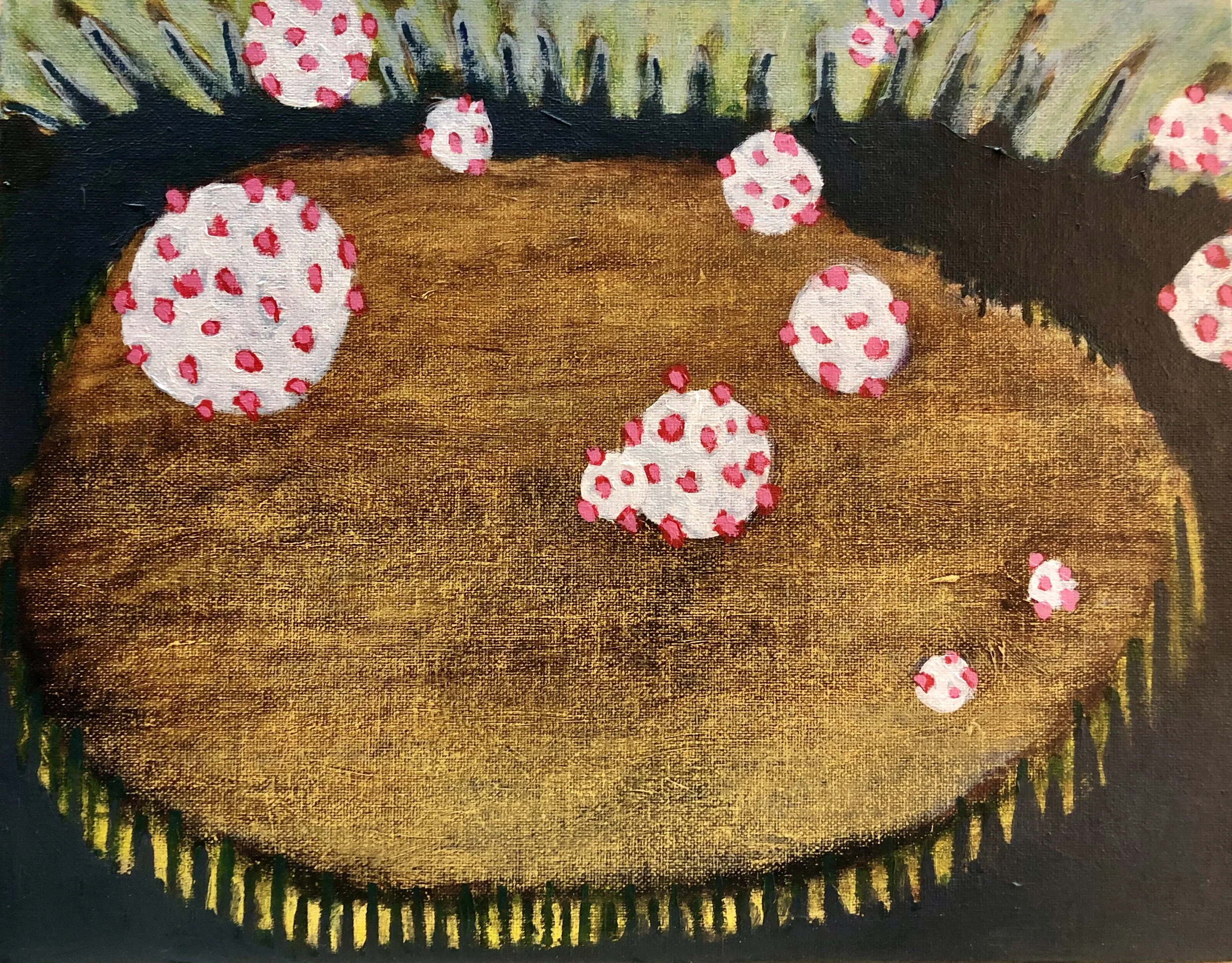 "Germs," Oil on Canvas Board, 11" x 14"