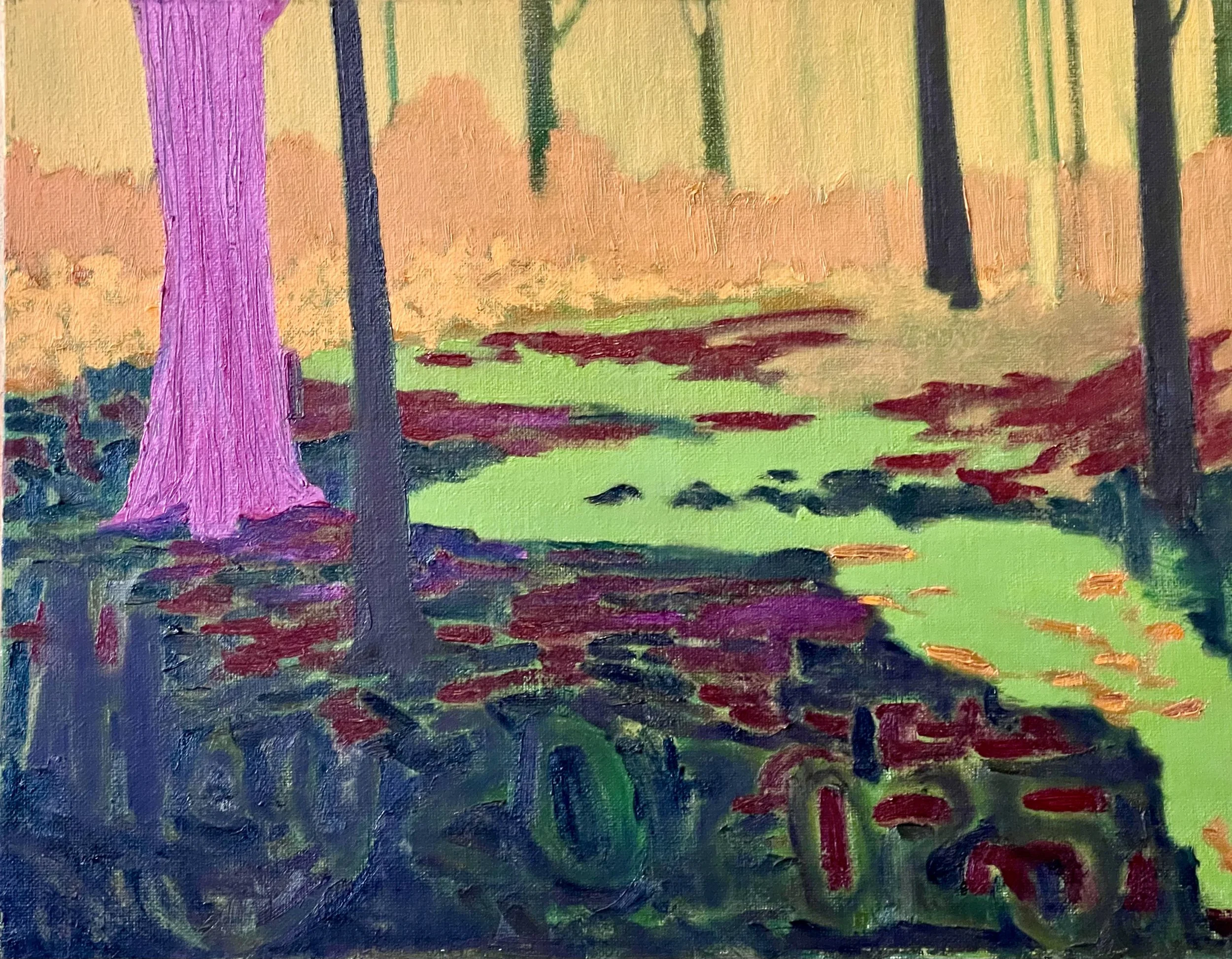 "Happy Birthday to Me, II," Oil on Canvas Board, 11" x 14"