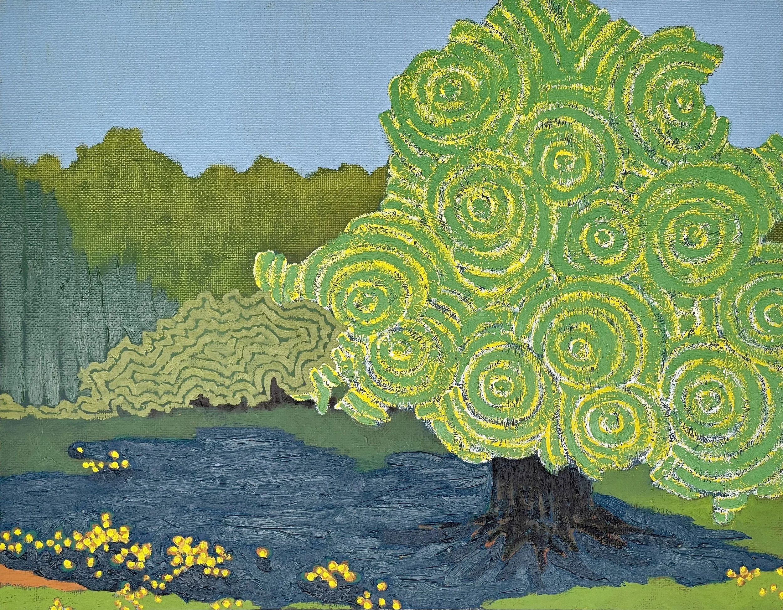 "Untitled 2022-9," Oil Canvas on Board, 11" x 14"