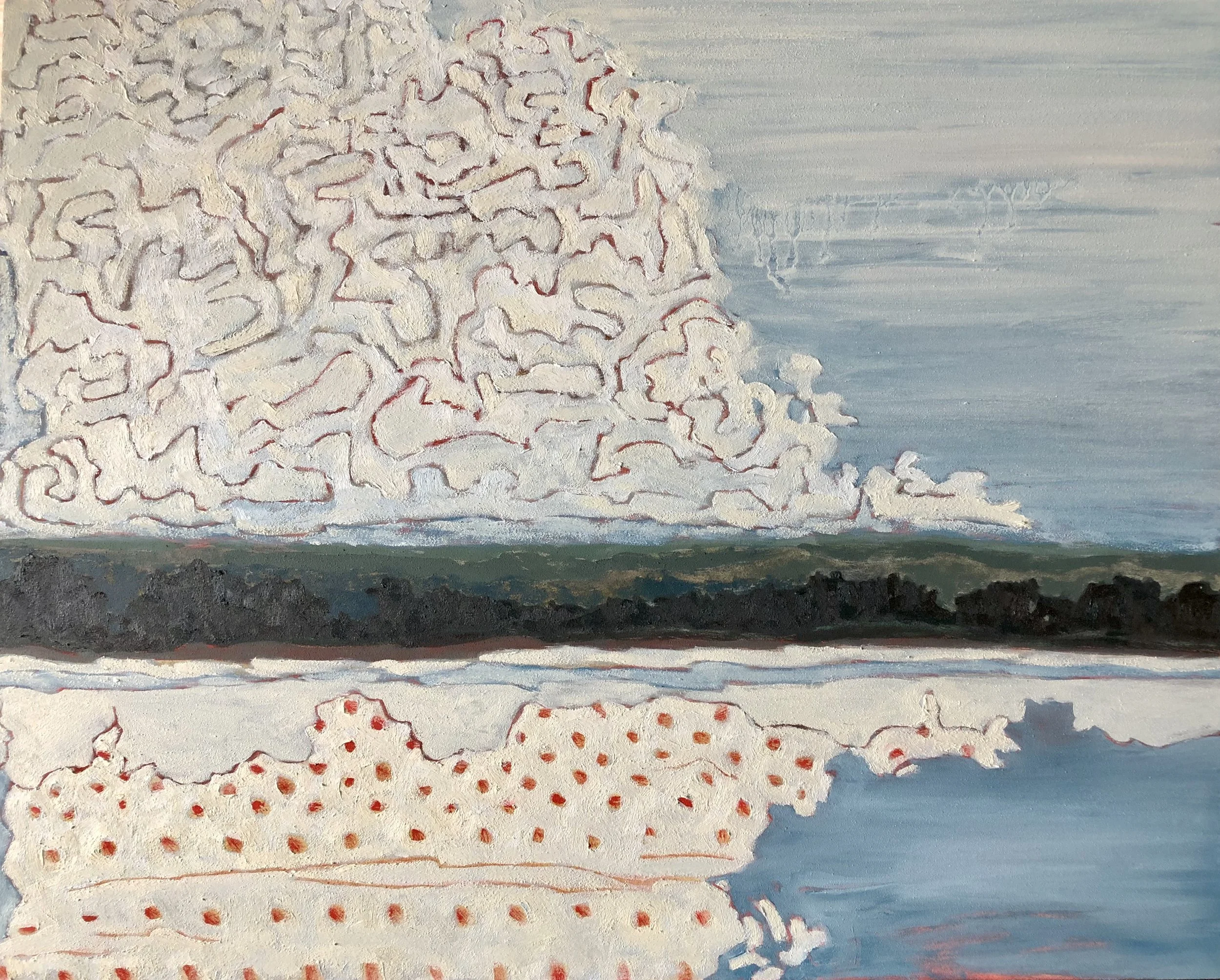 "Untitled 2020-2," Oil on Canvas Board, 11" x 14"