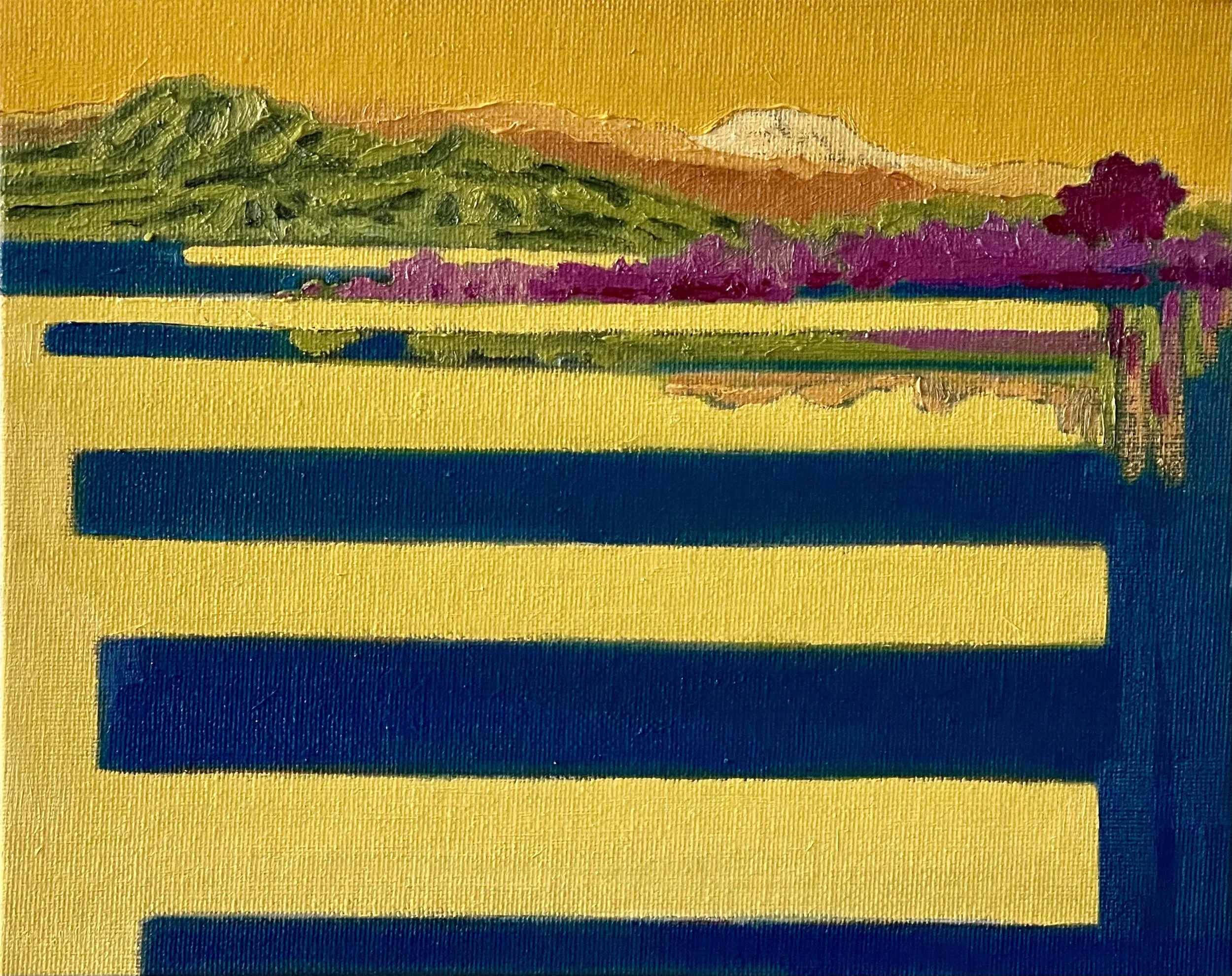 "I Got My Spine. I Got My Orange Crush," Oil on Canvas Board, 11" x 14"