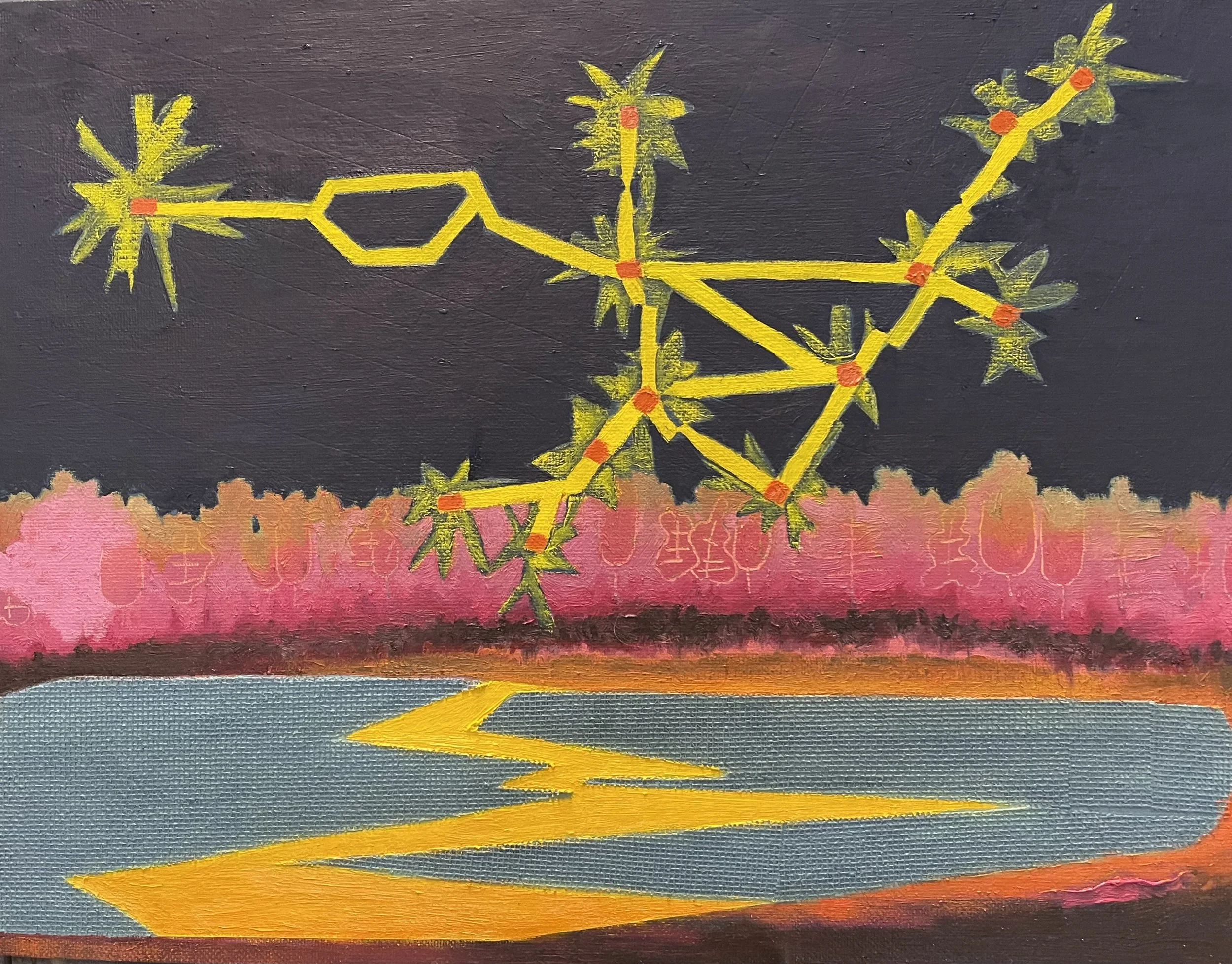"When You're Lost in the Darkness," Oil on Canvas Board, 11" x 14"
