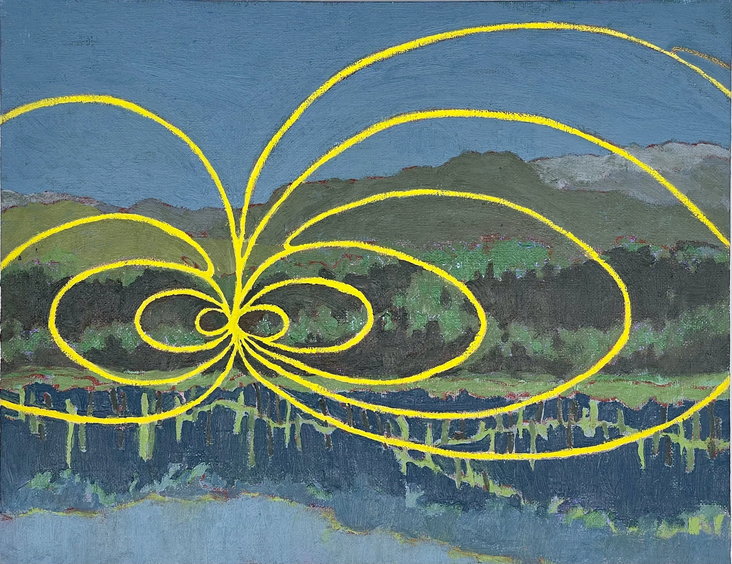 "Untitled 2022-10," Oil Canvas on Board, 11" x 14"