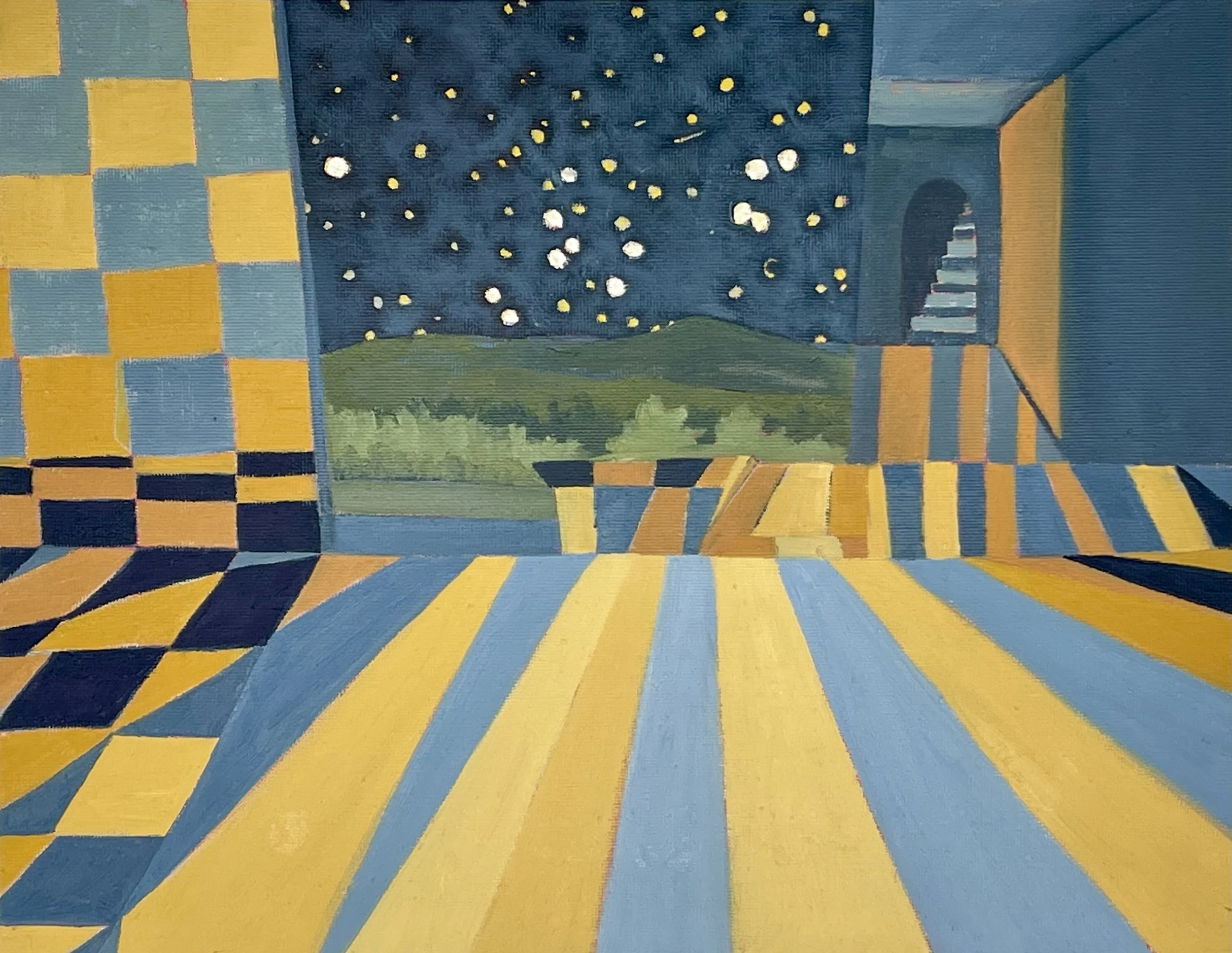 "Untitled 2022-5," Oil Canvas on Board, 11" x 14"