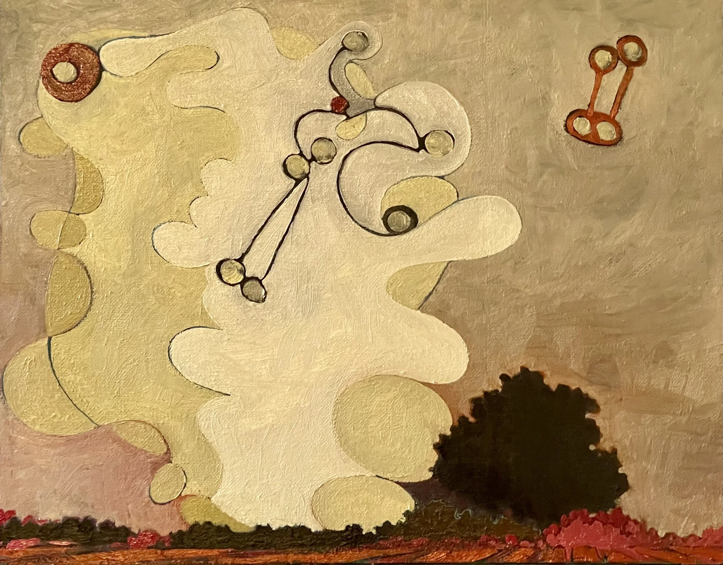 "Not Very Far From Being Somewhere Else," Oil on Canvas Board, 11" x 14"