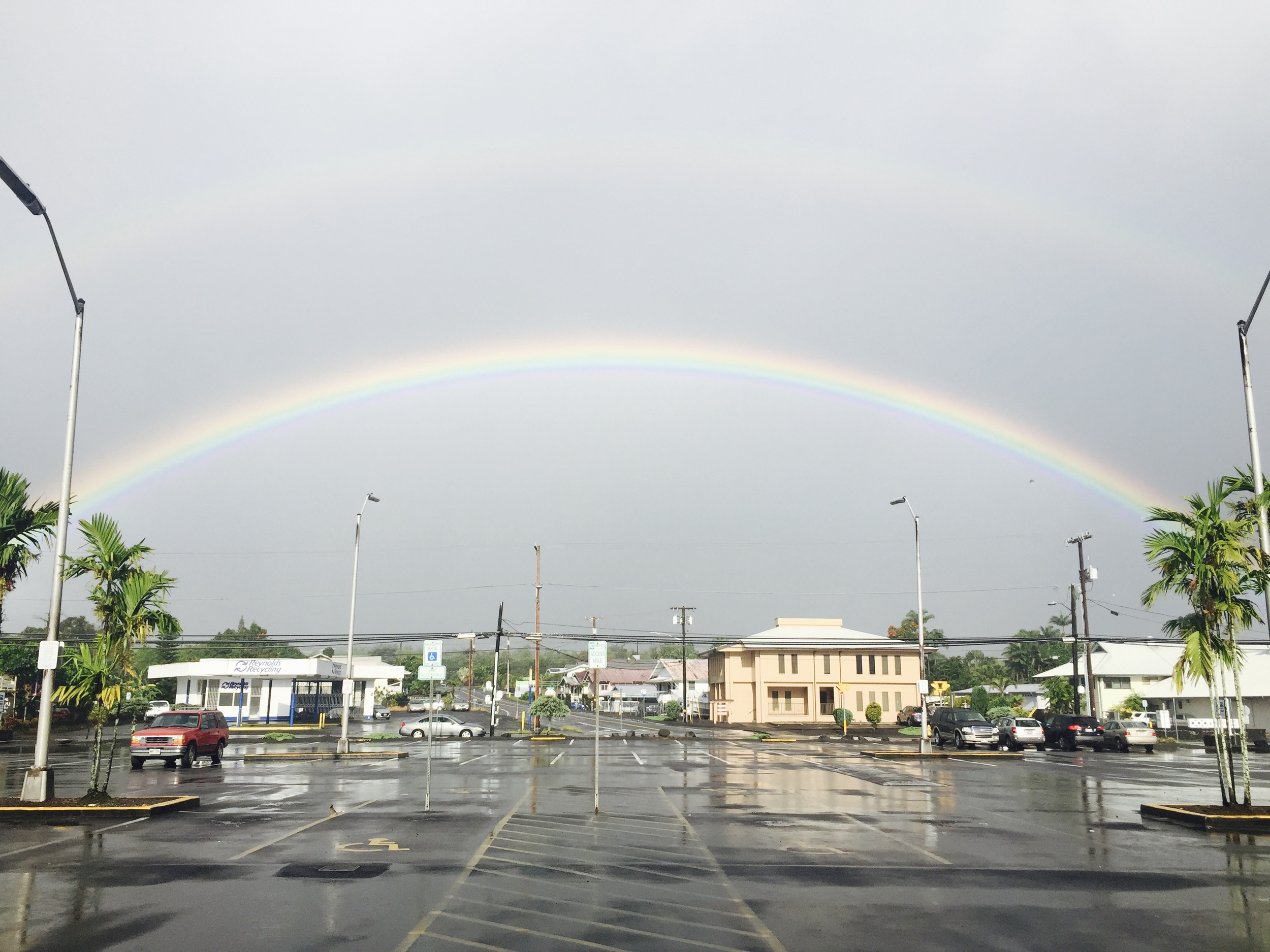 Double Rainbow Across Hilo Town
