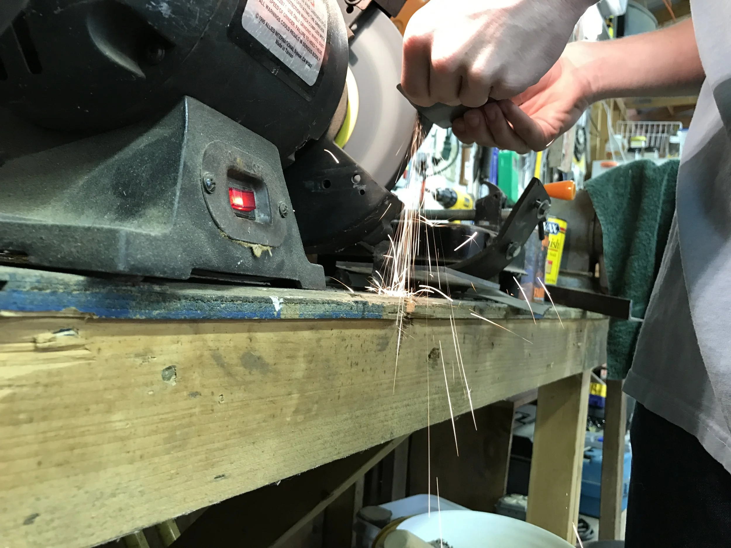 Hand shaping each stand