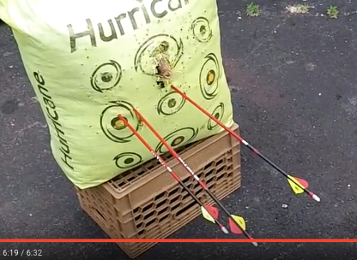 This 100 yard archery shot was done using Mathew's Archery Halon, and of course, Richie's Precision Peep.