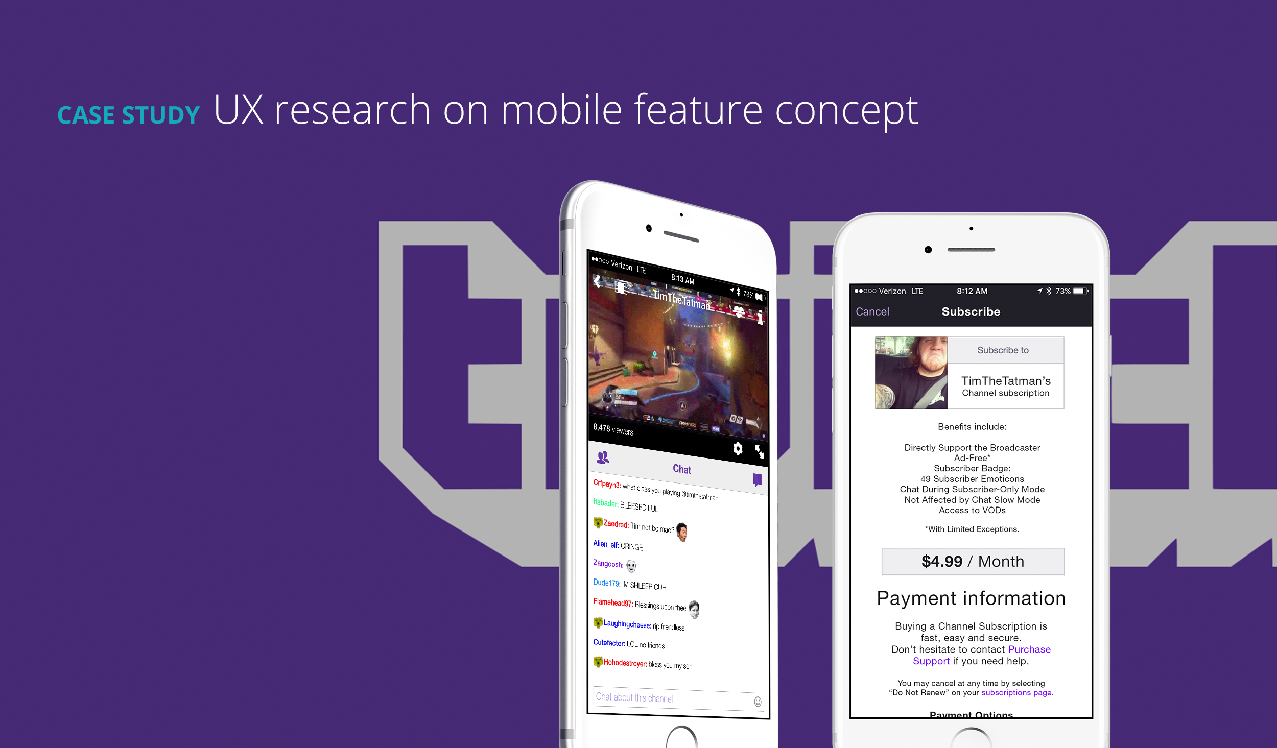 Twitch.tv Mobile App - UI/UX Design