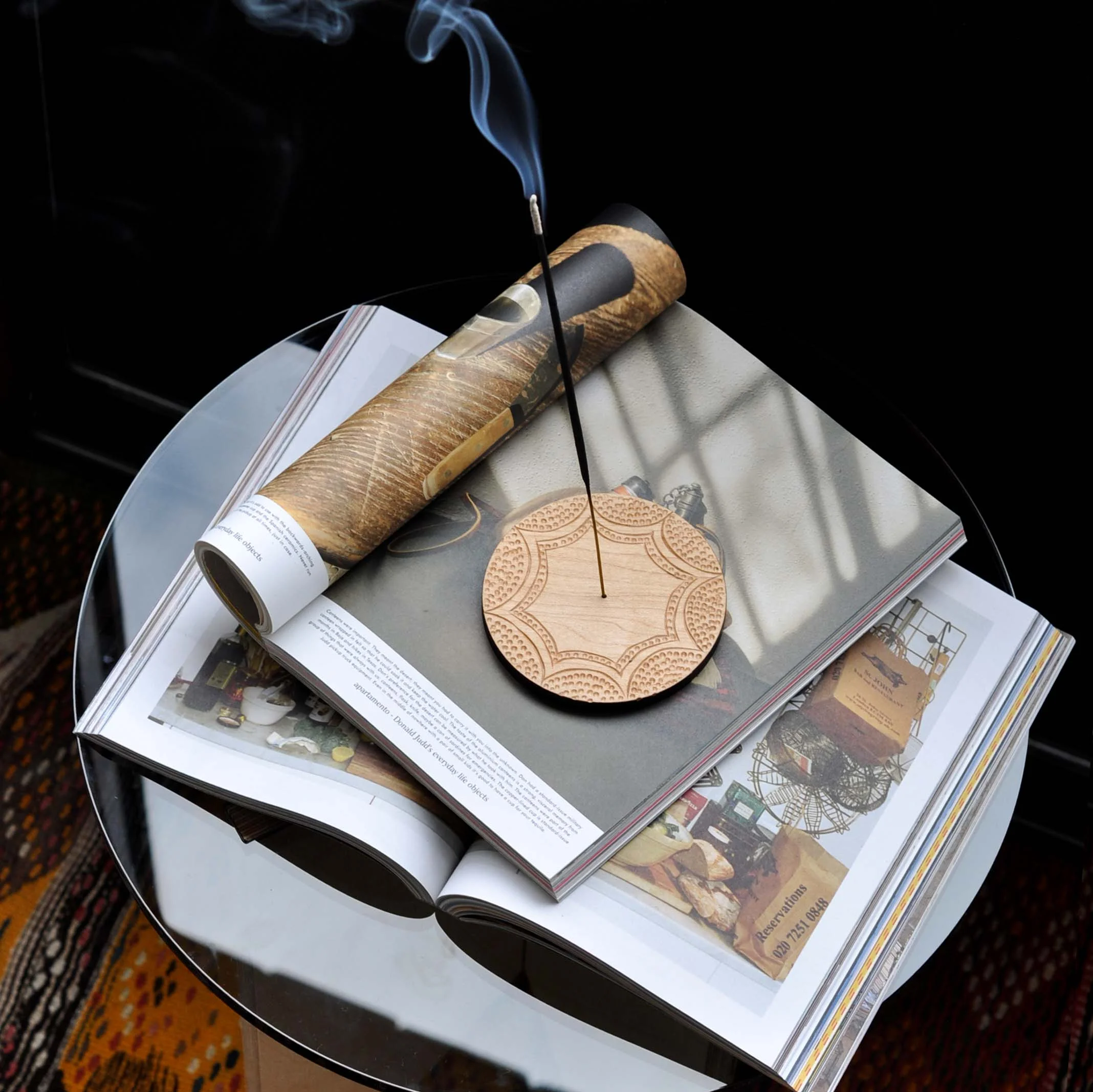Hand Carved Incense Holder