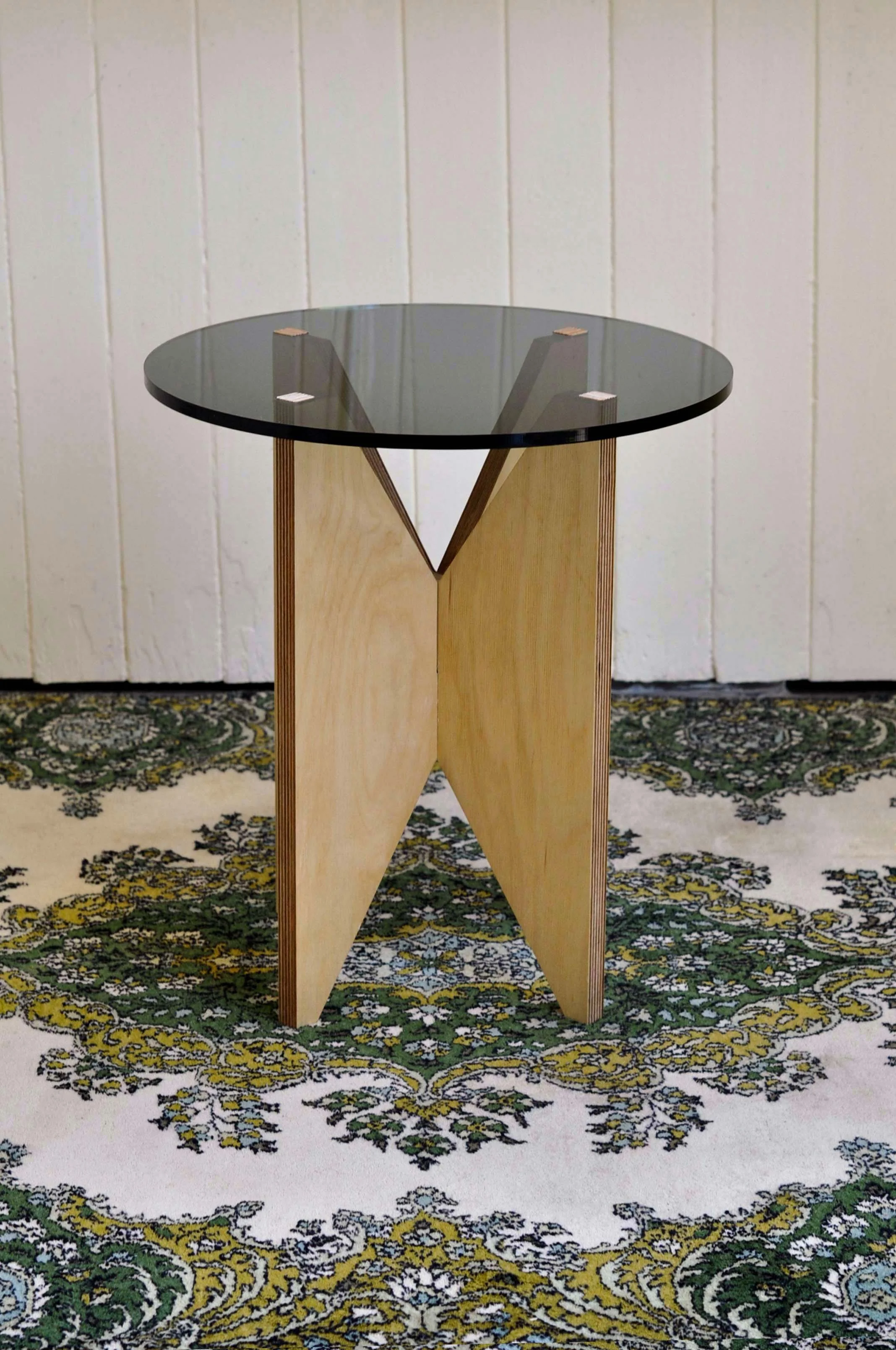 Coffee Table in Perspex & Ply