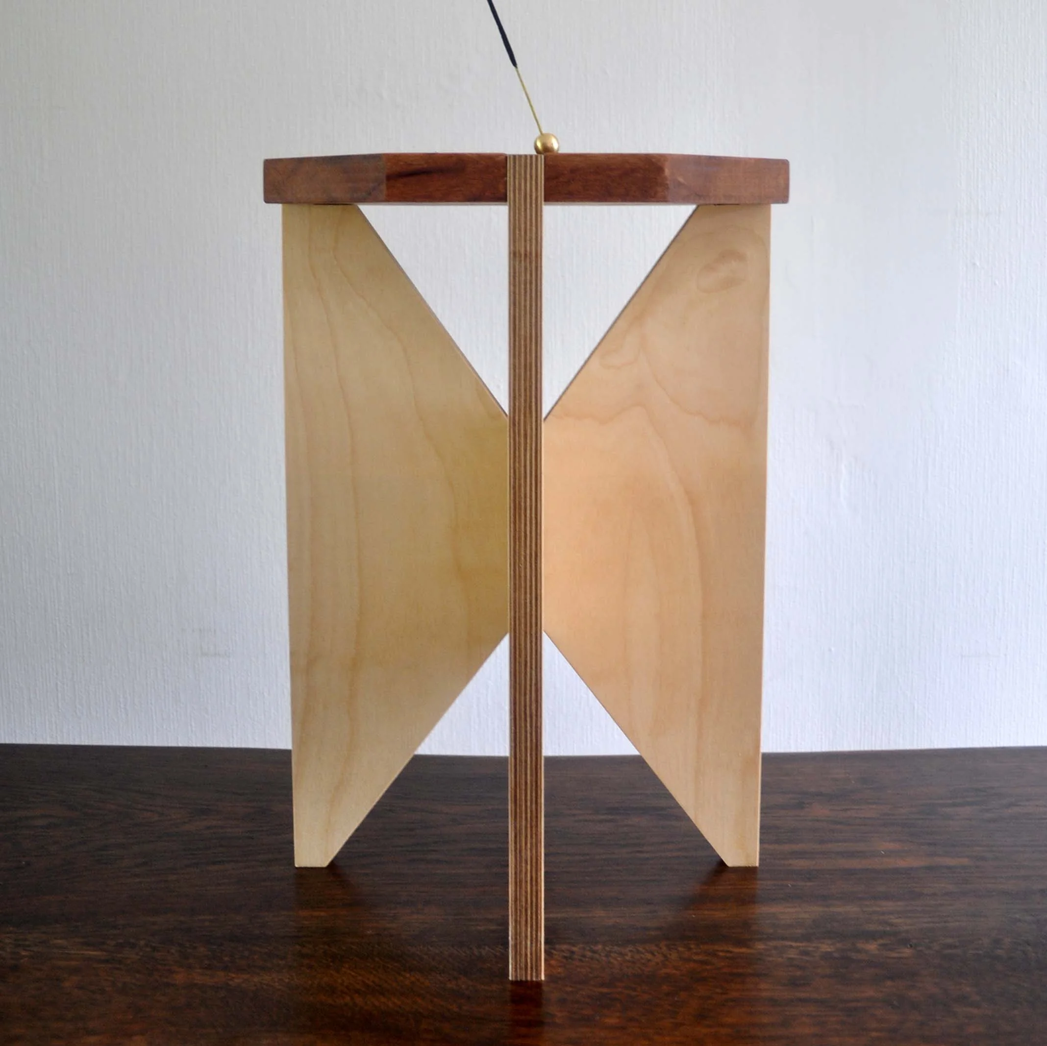Carved wooden stool