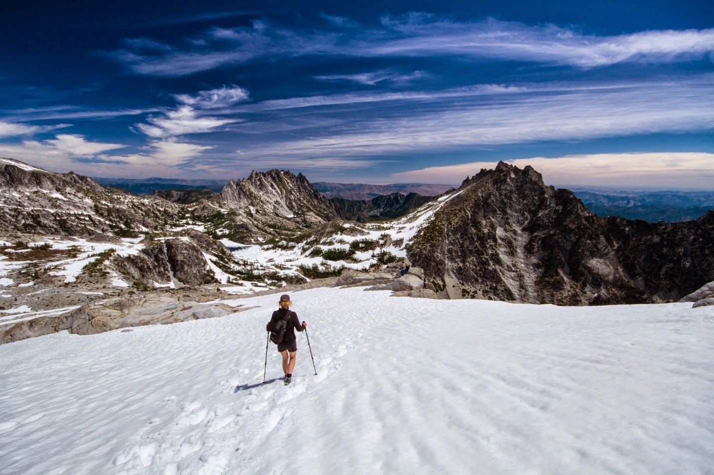 Hiking through the core area in July
