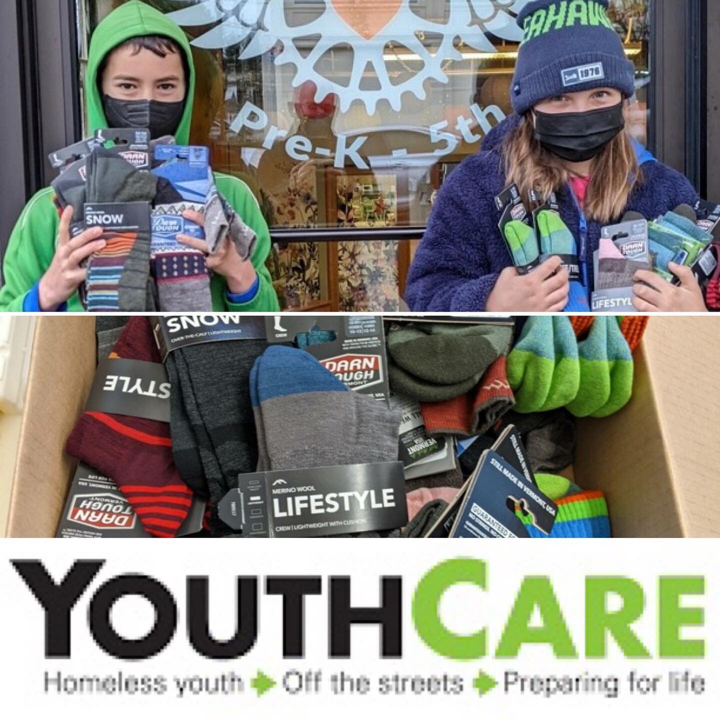 @youthcaresea needs socks. Glad we can help a bit. Warmth for all in need. #homelessyouth #homelessyouthawareness