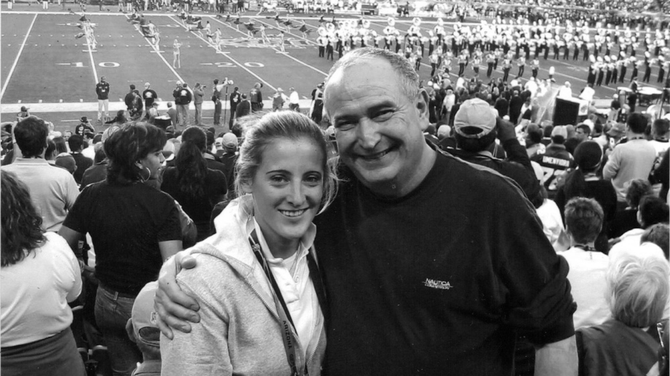 Sam Rapoport, Director of Football Development with her father