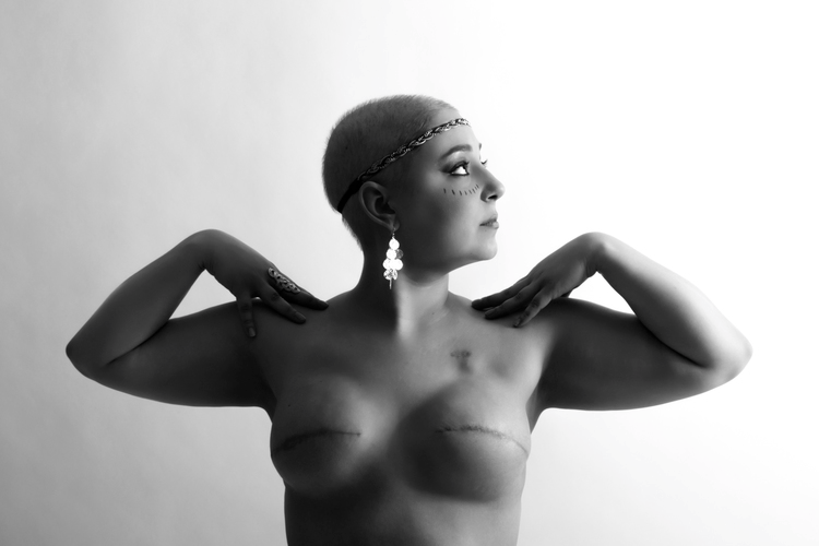 "I Feel Powerful When I Can Share My Story With The World" From the "Heart of the Warrior" series by Camile Grace