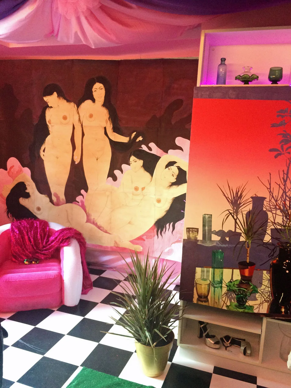 The Pursuit of It , curated by Nicole Grammatico and Christina Papanicolaou with artists Hein Koh, Signe Pierce, Hiba Schahbaz, and Robin F. Williams