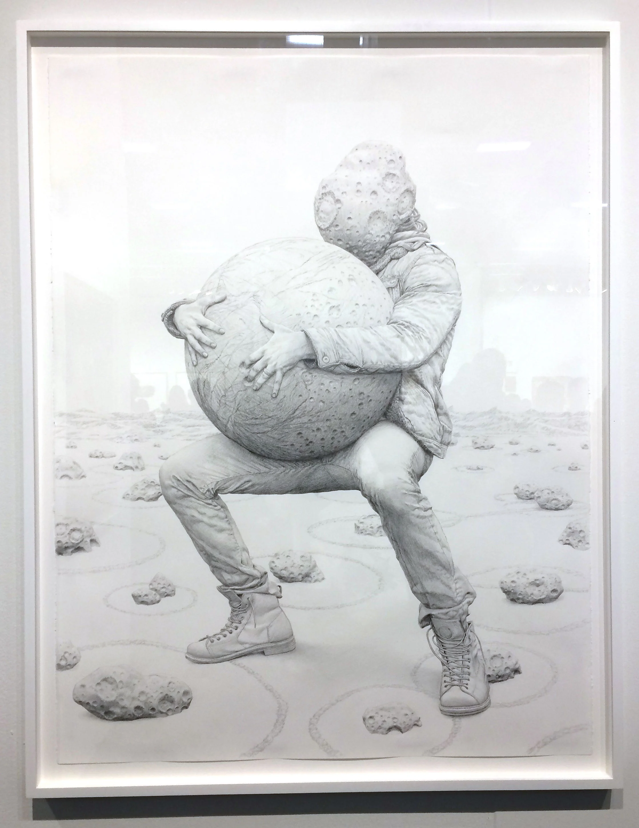 Jean-Pierre Roy, Gigantomachy , 2017, graphite on paper, Gallery Poulsen, Copenhagen, DK