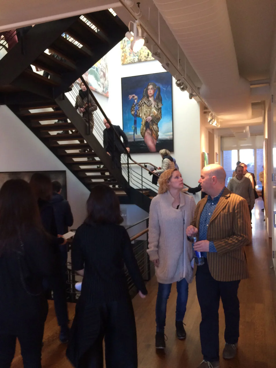 The paintings on the 6th floor staircase