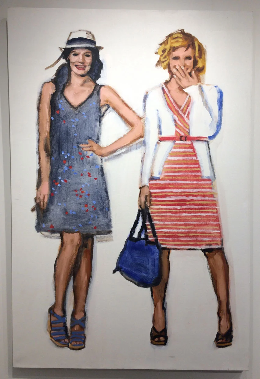 Walter Robinson, Target Dresses Cardis and Wedge Sandals , 2013, Acrylic on linen, 