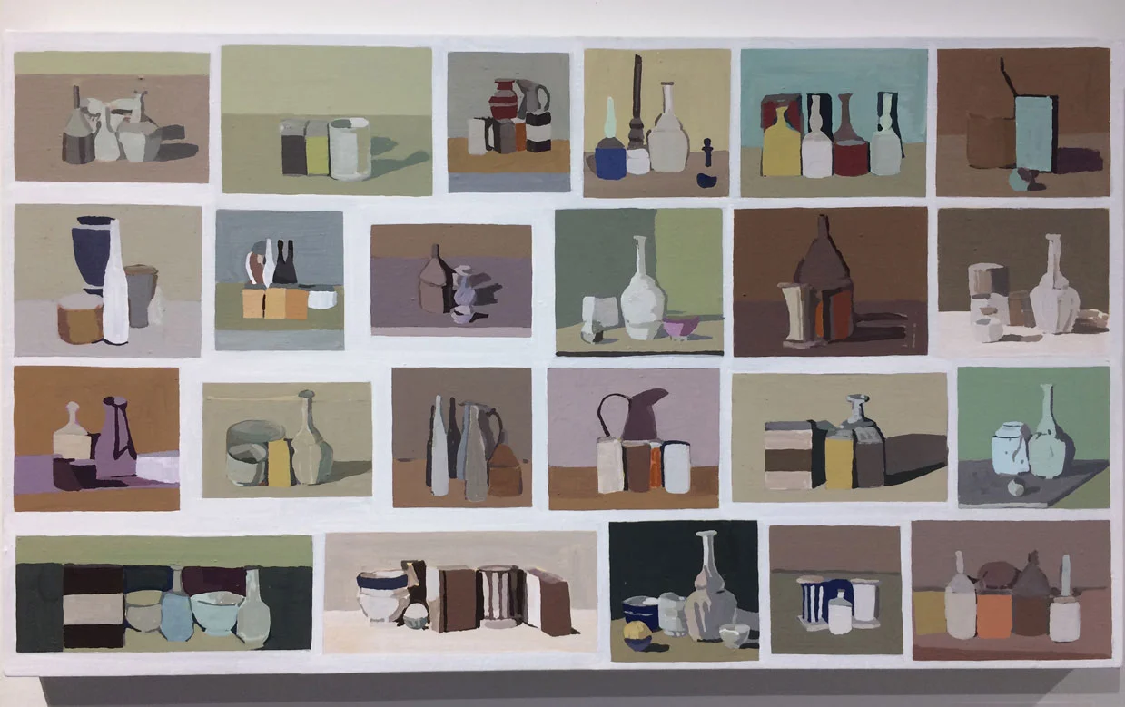 Fuminao Suenaga, Search Results – Giorgio Morandi, 2017, Acrylic, pigment on cotton, panel, Maki Fine Arts, Tokyo, JP 