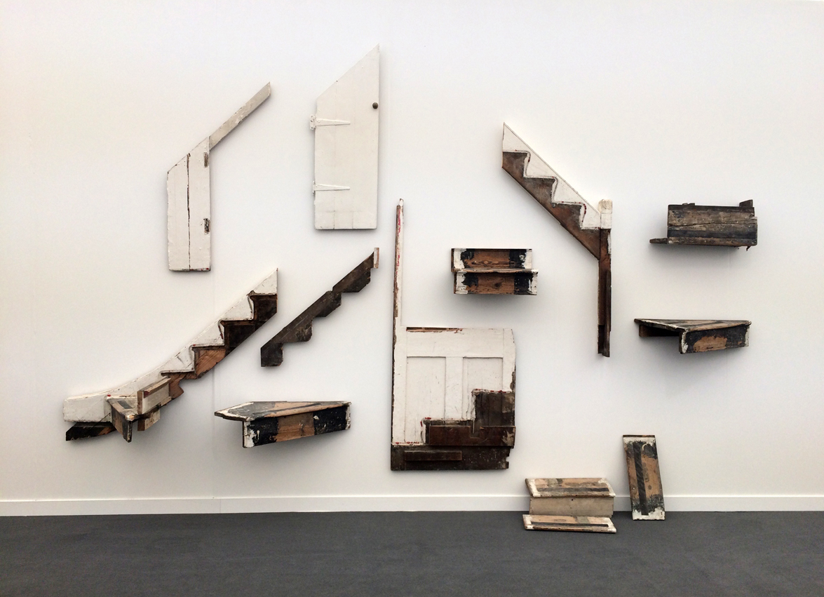 Cornelia Parker, There must be some kind of way outta here , 2016, Mixed media (fragments of Jimi Hendrix’s staircase), Frith Street Gallery, London, UK