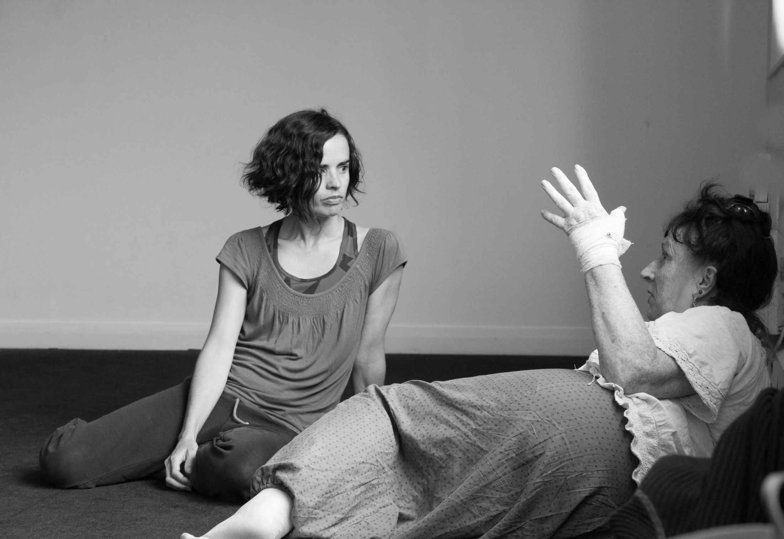 Claire and Linda at Fallen Angels Dance Theatre