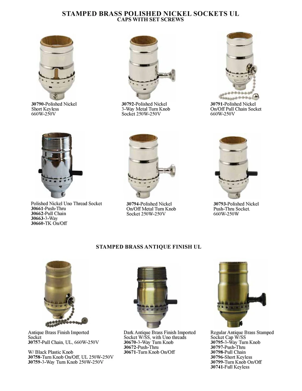 Standard Lamp Sockets The Lighting Guy Ontario 