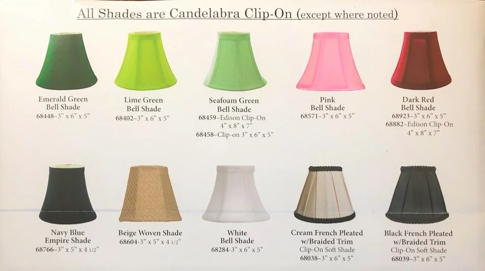 Clip On Lamp Shades The Lighting Guy