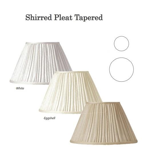 Hardback Shirred Pleat Lampshade 15, 15 Height Lamp Shade