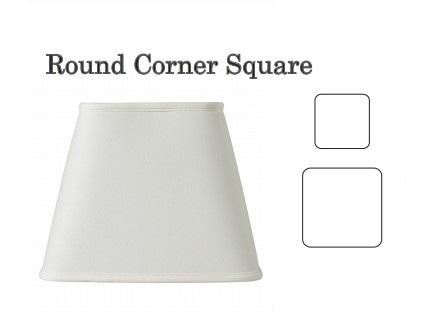 Hardback Round Corner Square Lampshade Hardback Round Corner Square Lampshade, Square Lamp Shades Gray