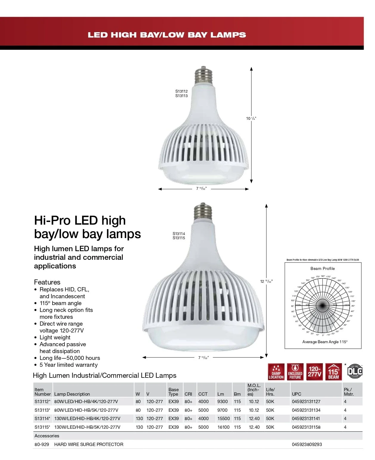LED HID REPLACEMENT LAMPS The Lighting Guy Ontario
