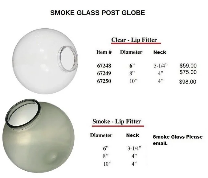 LAMP POST GLOBES CANADA