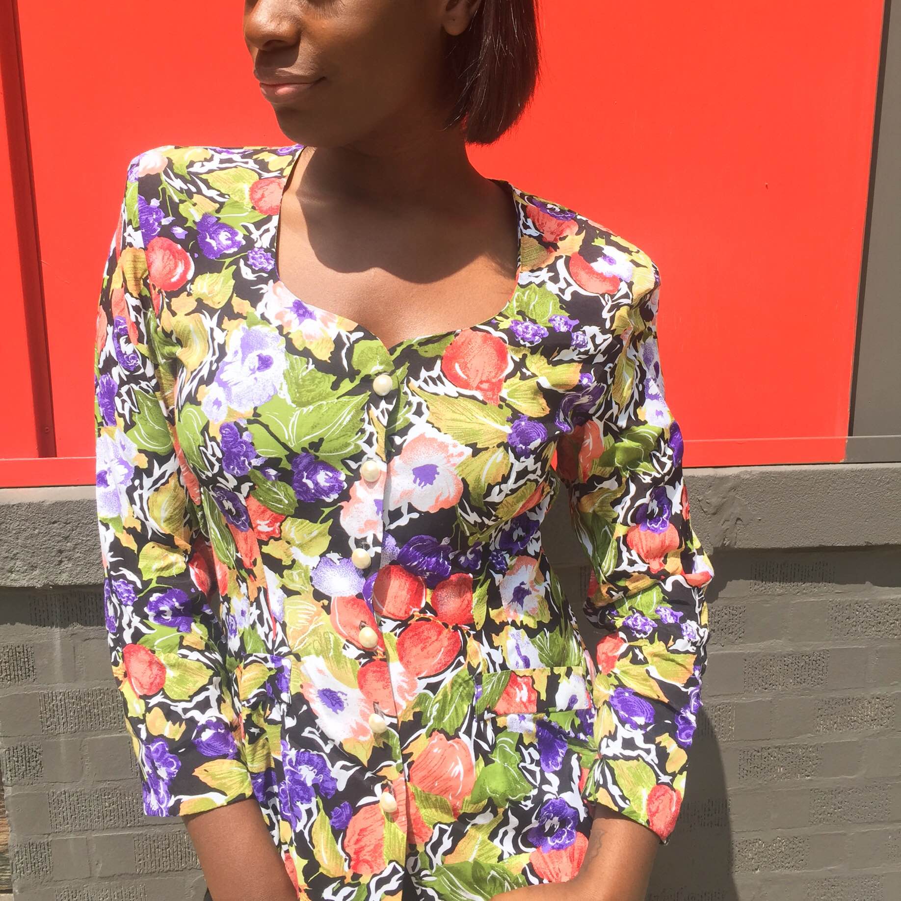 Floral Frenzy, Pearled Shoebox Vintage , $30