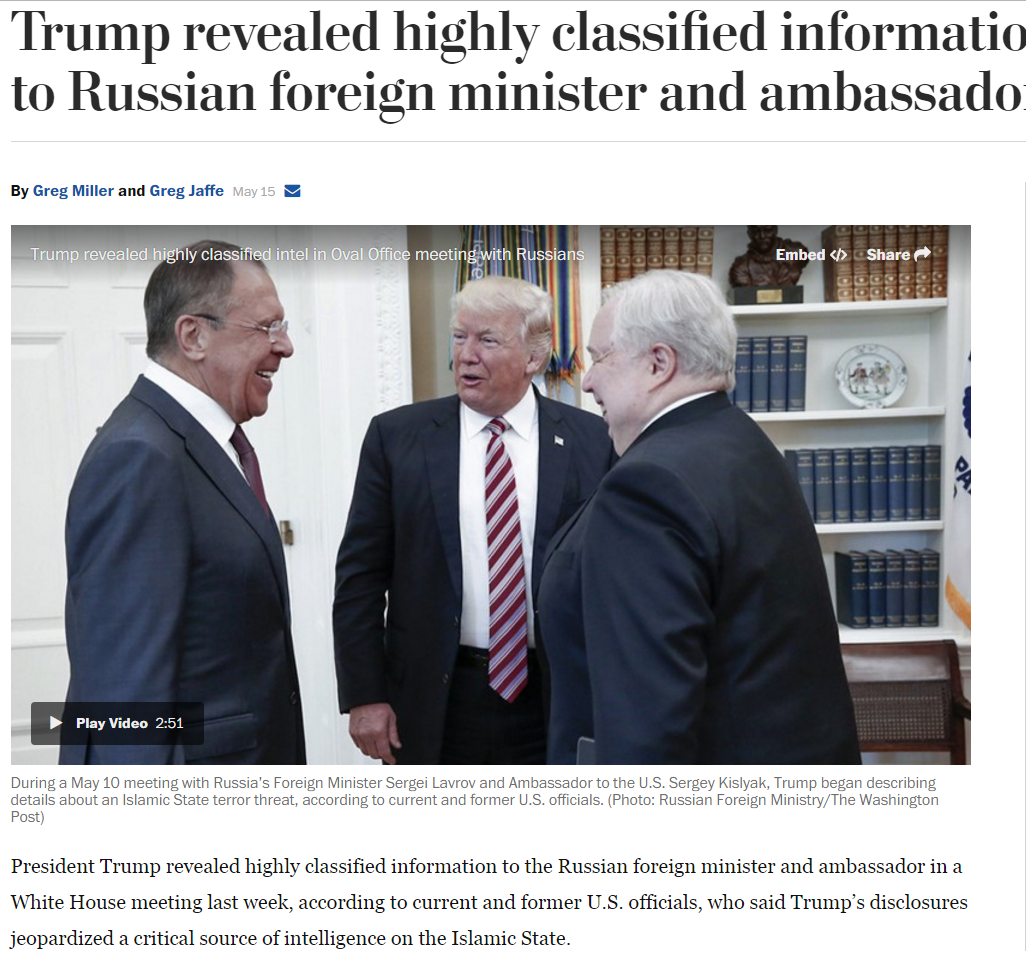 Printed May 15th via Washington Post.