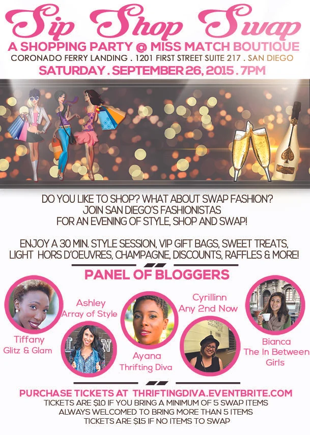 Come Join Me at a Sip Shop Swap Event Sept. 26th