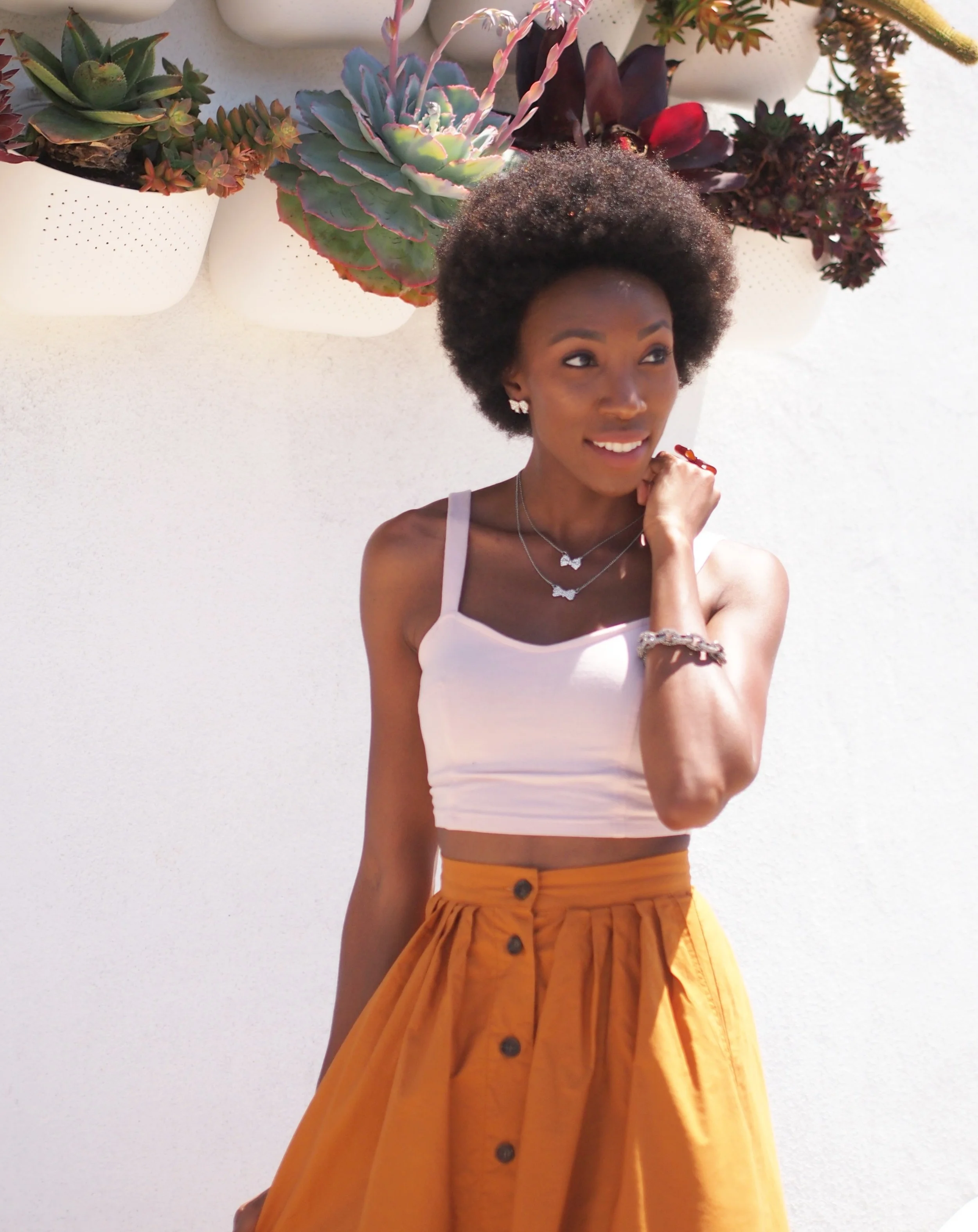 Crop Top and Shoes: Forever 21 Skirt: H&M