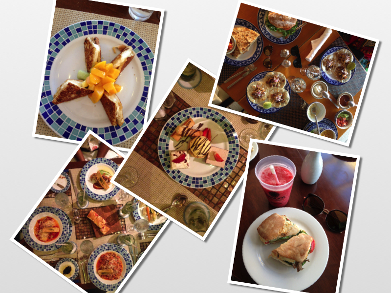Honestly the food was just ok, somethings were better than others... but it wasn't something to run home and tell your mom about!! (oh well) At least it looked pretty!!