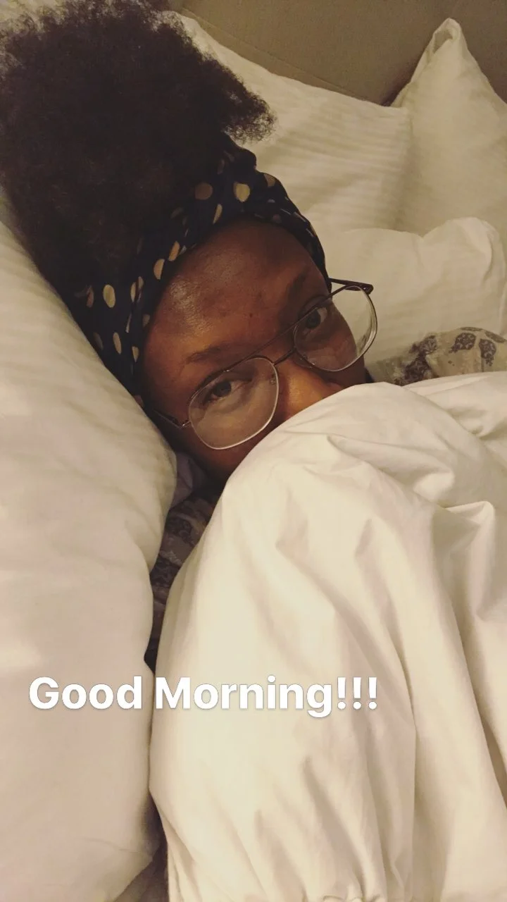 If you followed me on my Snap Chat (@Supa_starT) or Insta Stories (@Glitzandglambytiff) during that day you saw all of the moments live... The bed was warm and comfortable by the way!!!