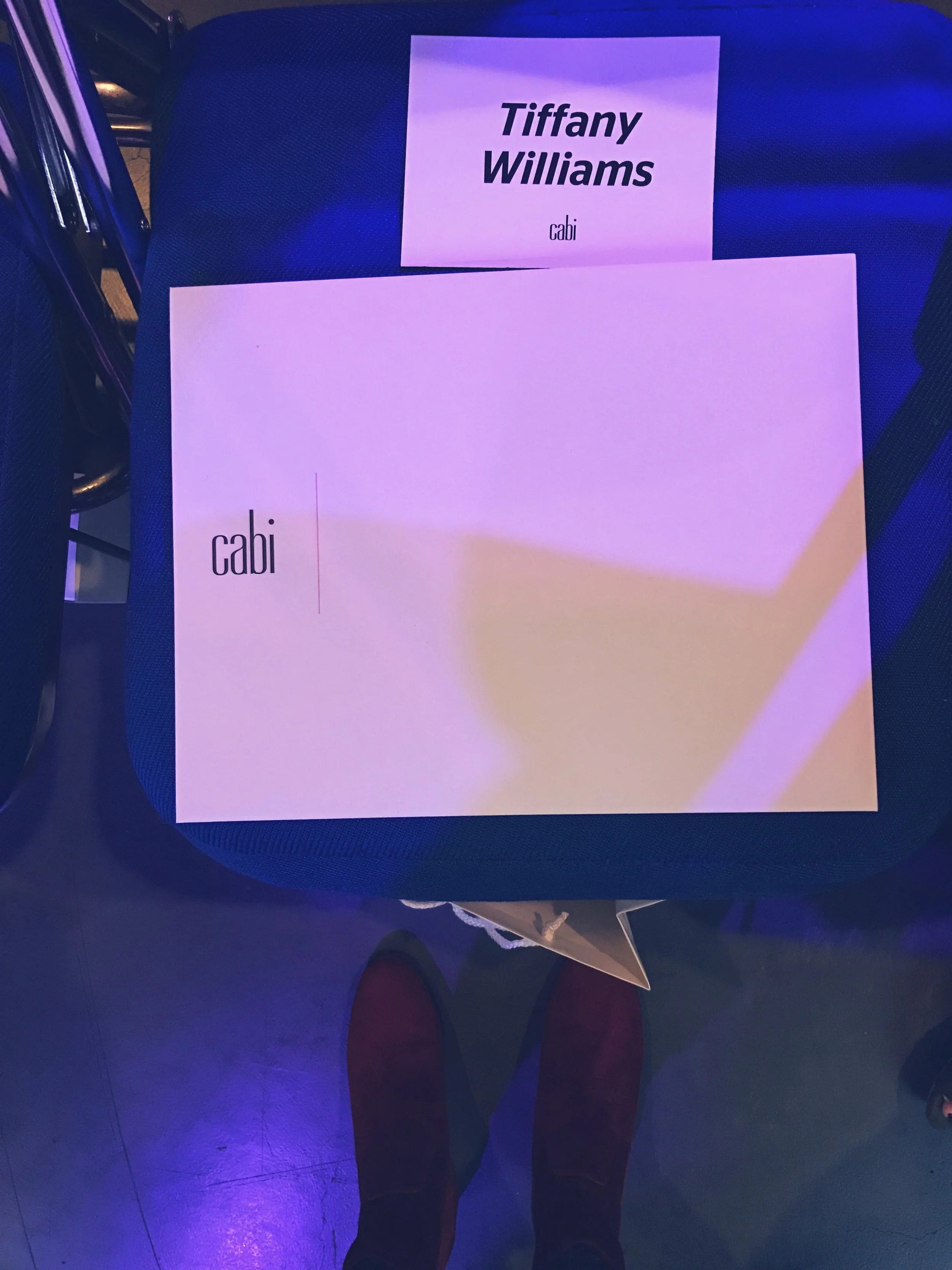 My seat!!! We received goodies including a mini can of Champagne!!! There was one HUGE toast!