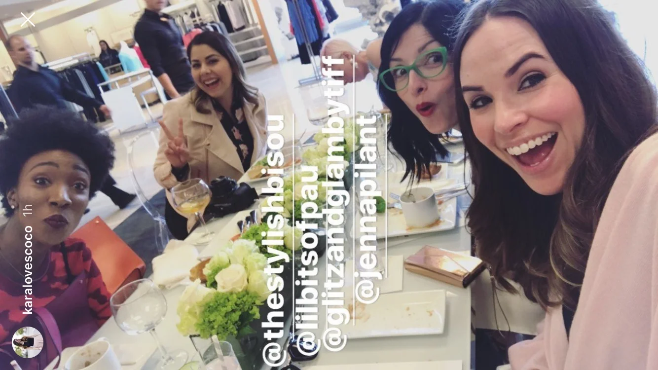 Stolen from Kara ;) @Karalovescoco Fun with blogger friends!!!! It's always so fun to see everyone in the style community!!!! We are a little family and I love it!!