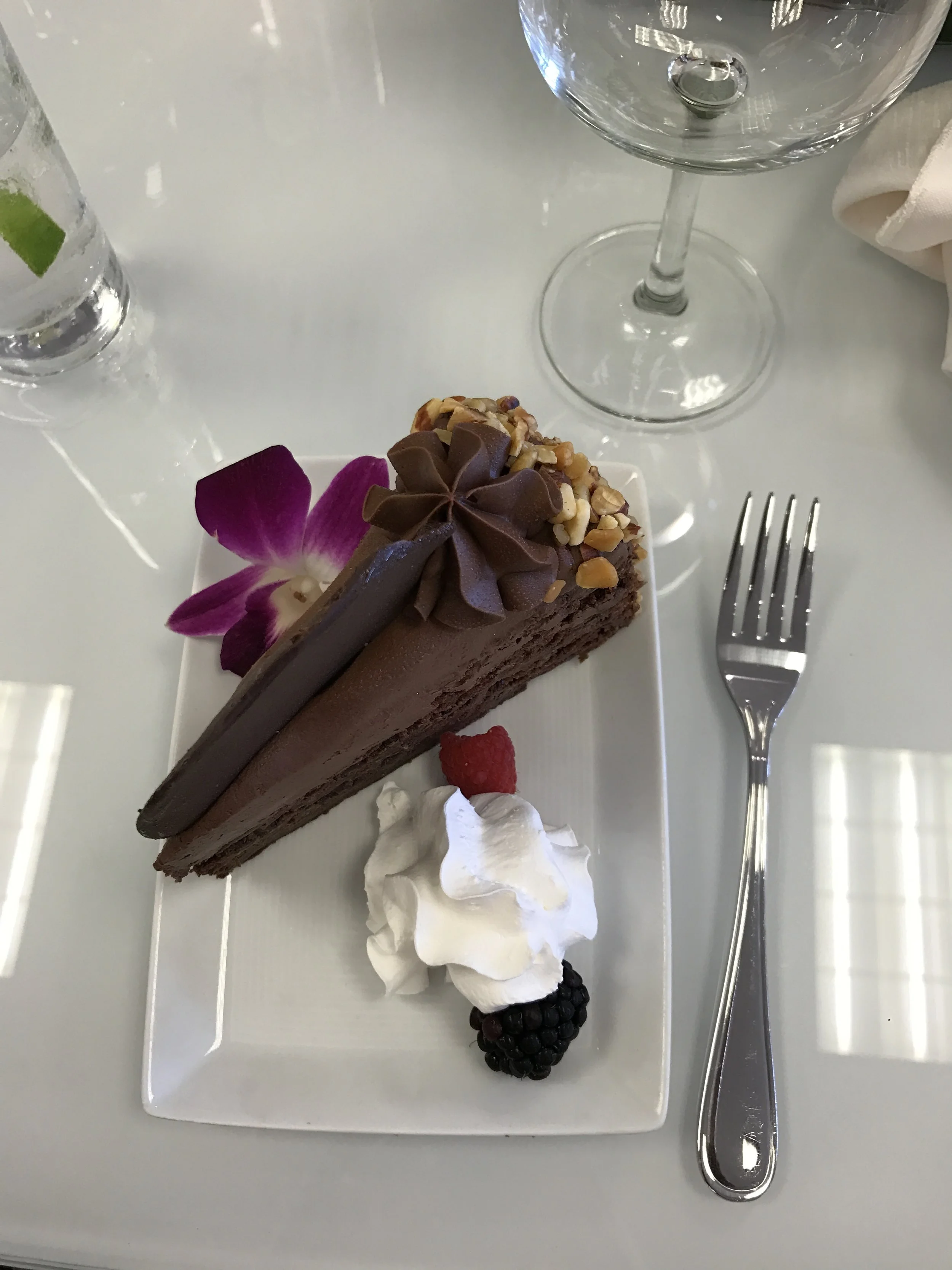 Dessert during a luncheon is the best part!!! This cake was soooo good, but I honestly could not even finish it. Neiman Marcus always has the best treats for us!! Thank you once again for having me!!! :)