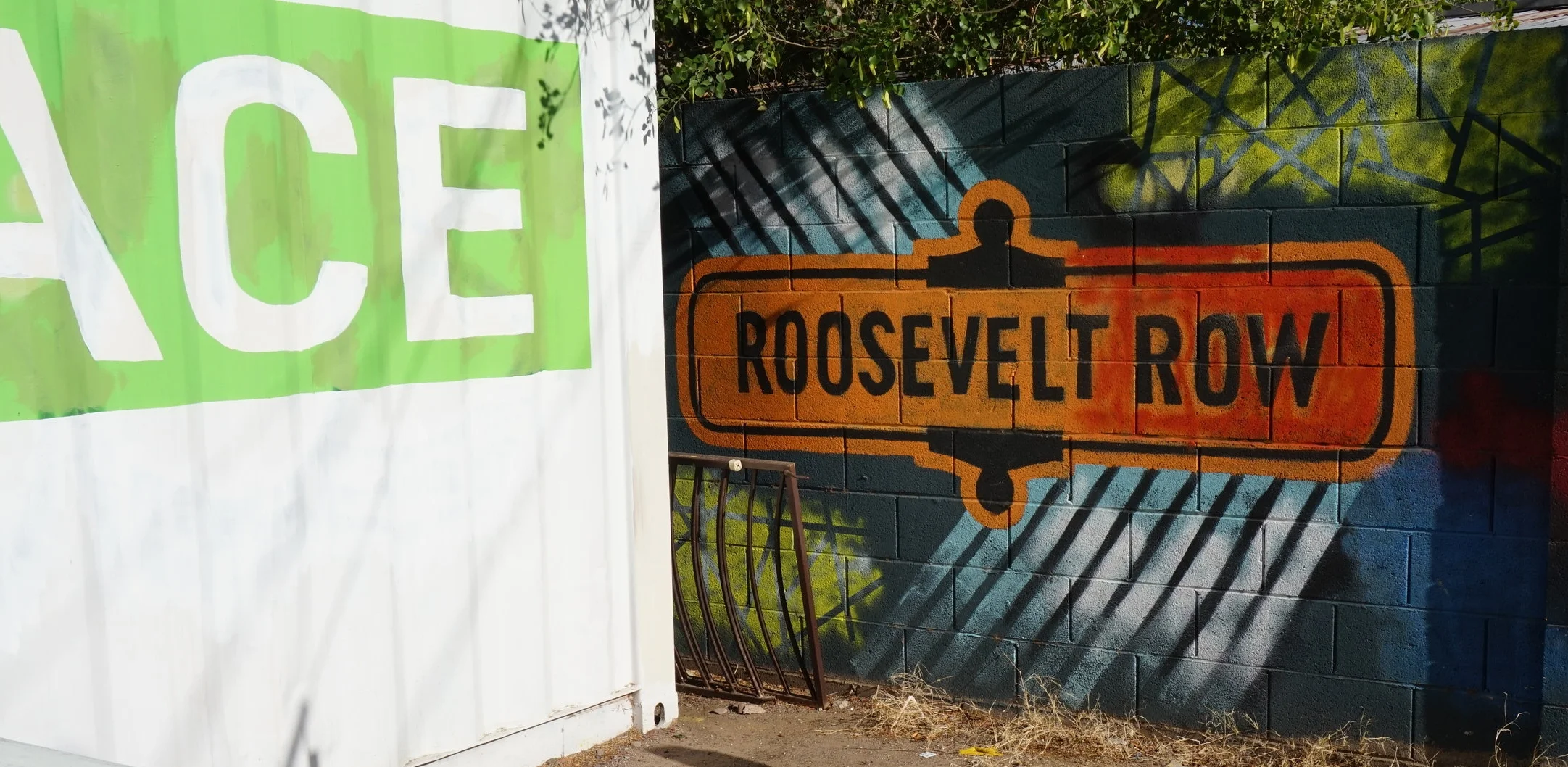There's a section of downtown phx that is called Roosevelt Row . It is part of their arts district, and there are different paintings and wall murals created by different local artists. It was really cool!! There is so much talent out there!!
